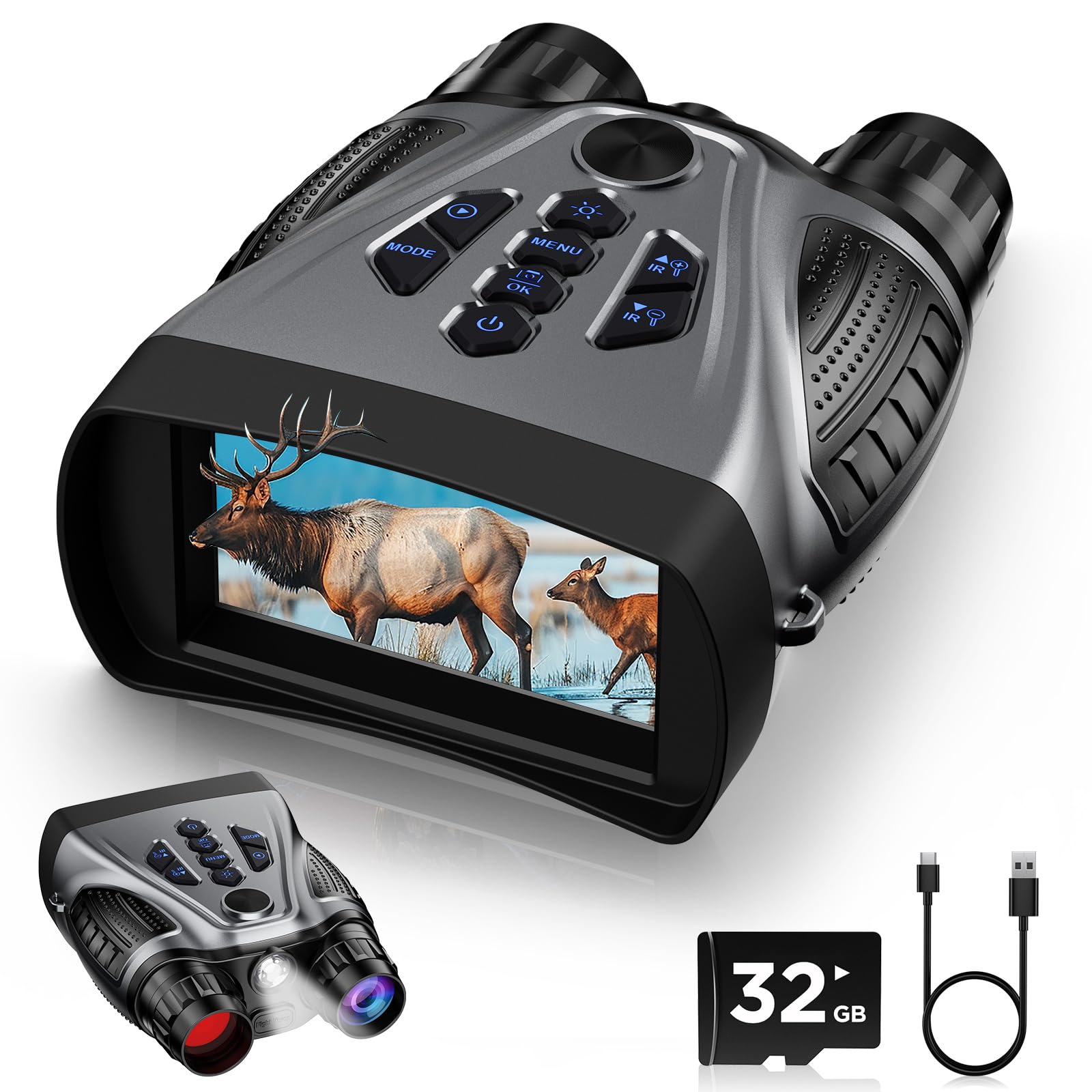 Amazon.com: BUSHBINOC Night Vision Goggles, 4K Night Vision